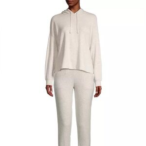 Barefoot Dreams Malibu Butter Heathered Fleece Pullover Sweatshirt